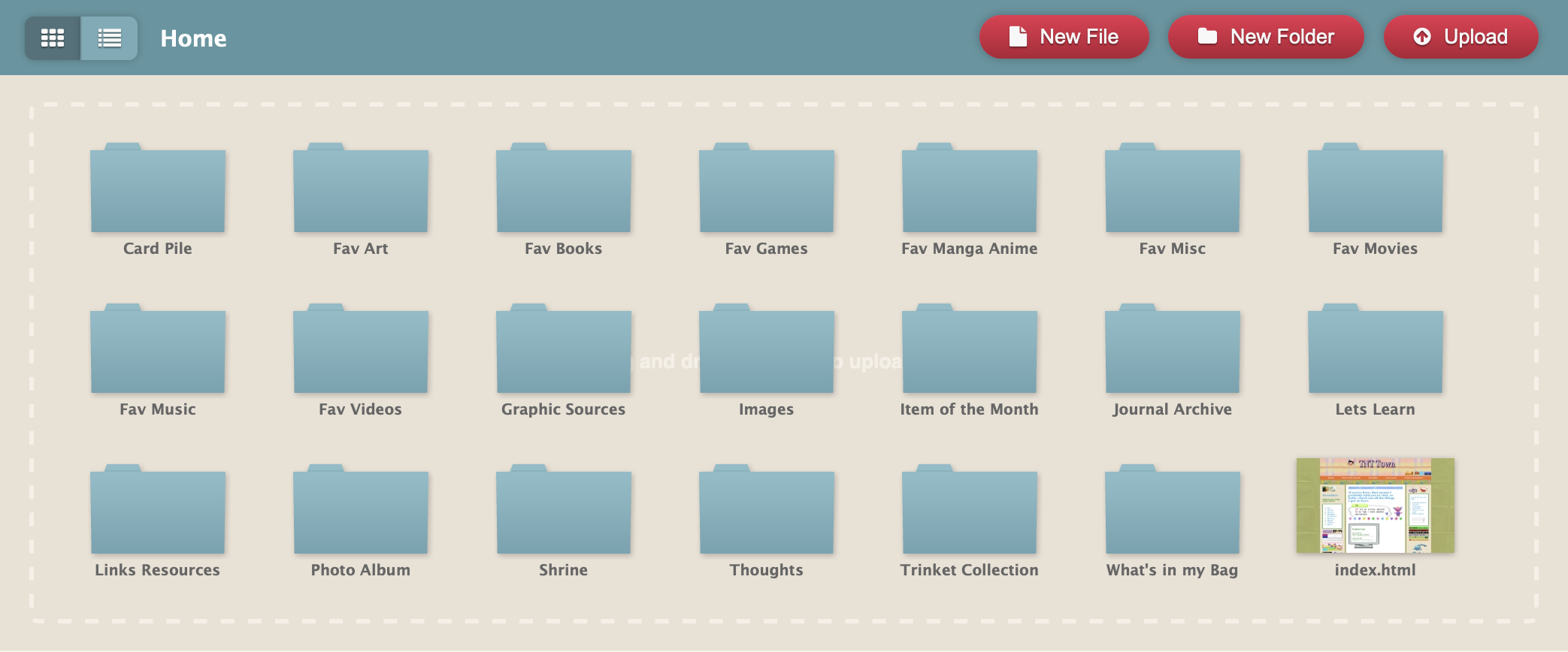screen cap of dashboard